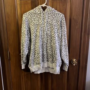 XS American Eagle Cheetah Print Hoodie